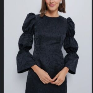 Elegant Black Long Sleeve Dress